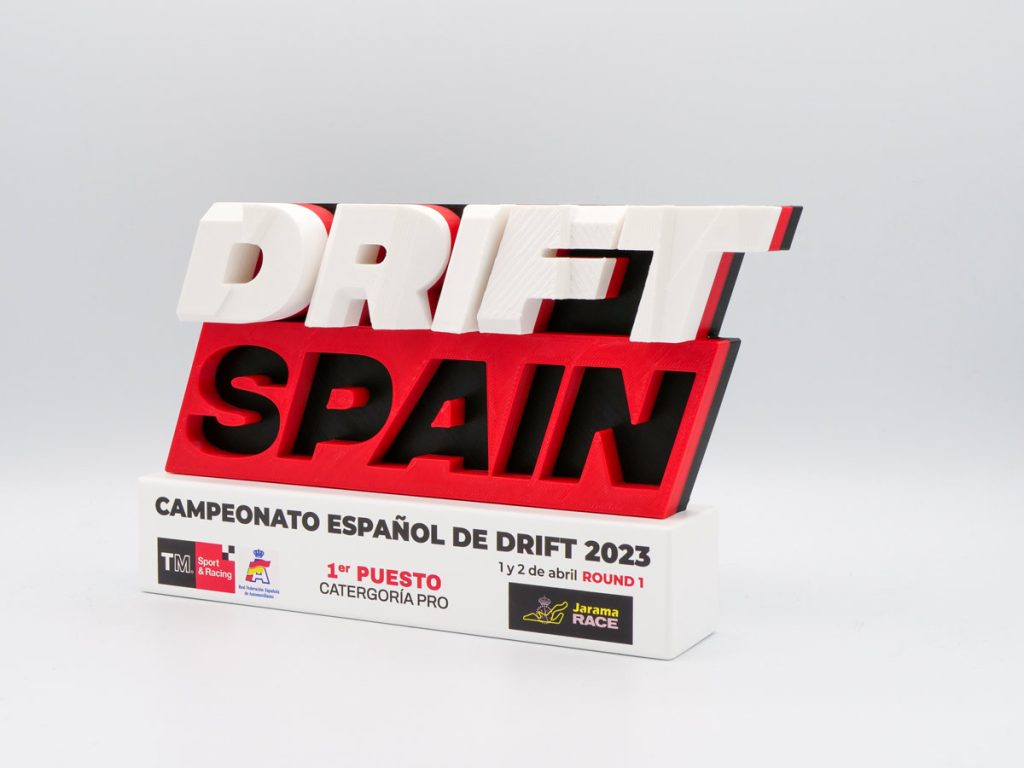 Custom Left Side Trophy - 1st Place in the Pro Category Spanish Drift Championship 2023