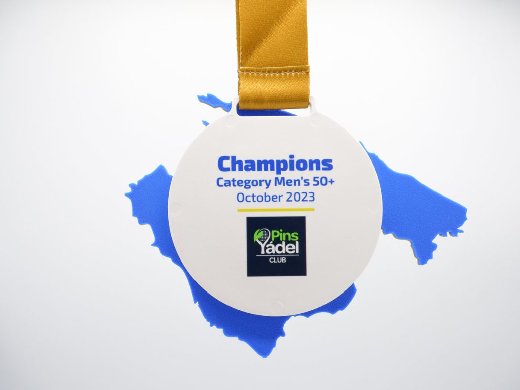 Custom Medal Detail - Champions Men's Category +50 Euro Clubs Trophy
