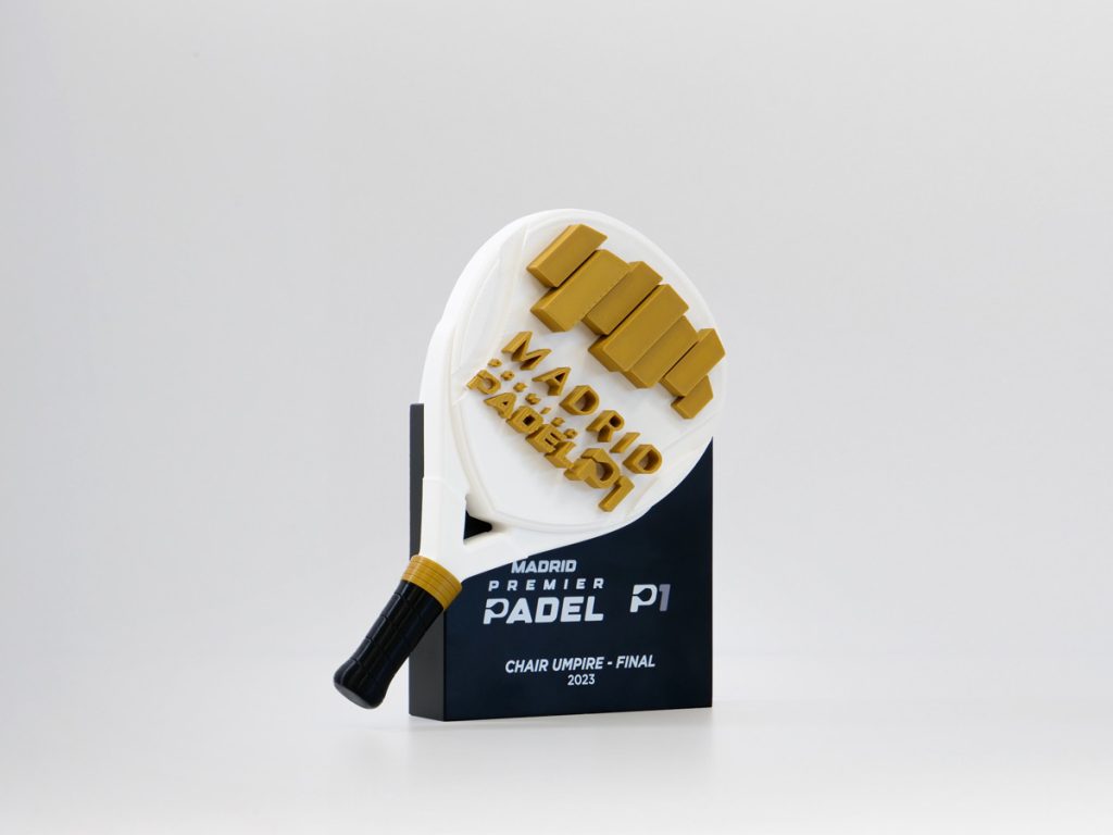Custom Right Side Trophy - Premier Padel Madrid P1 Chair Umpire 2023