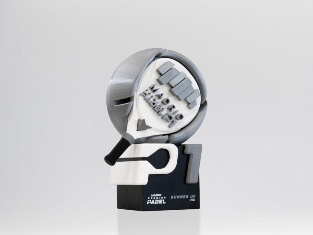 Custom Right Side Trophy - Premier Padel Madrid P1 Runner Up 2023