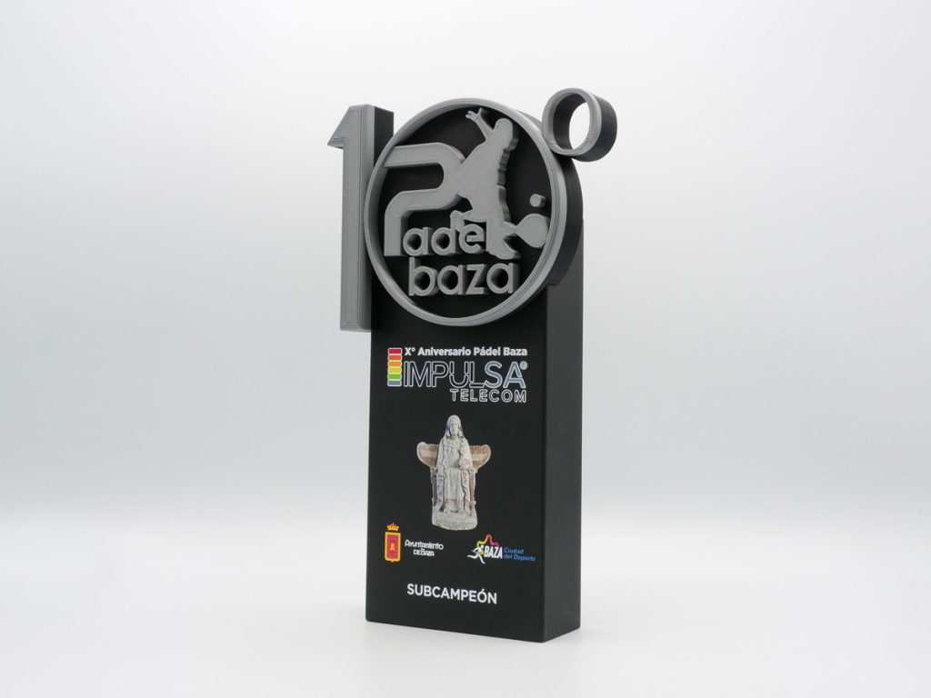 Custom Left Side Trophy - Runner-up X Anniversary Padel Baza Impulsa Telecom