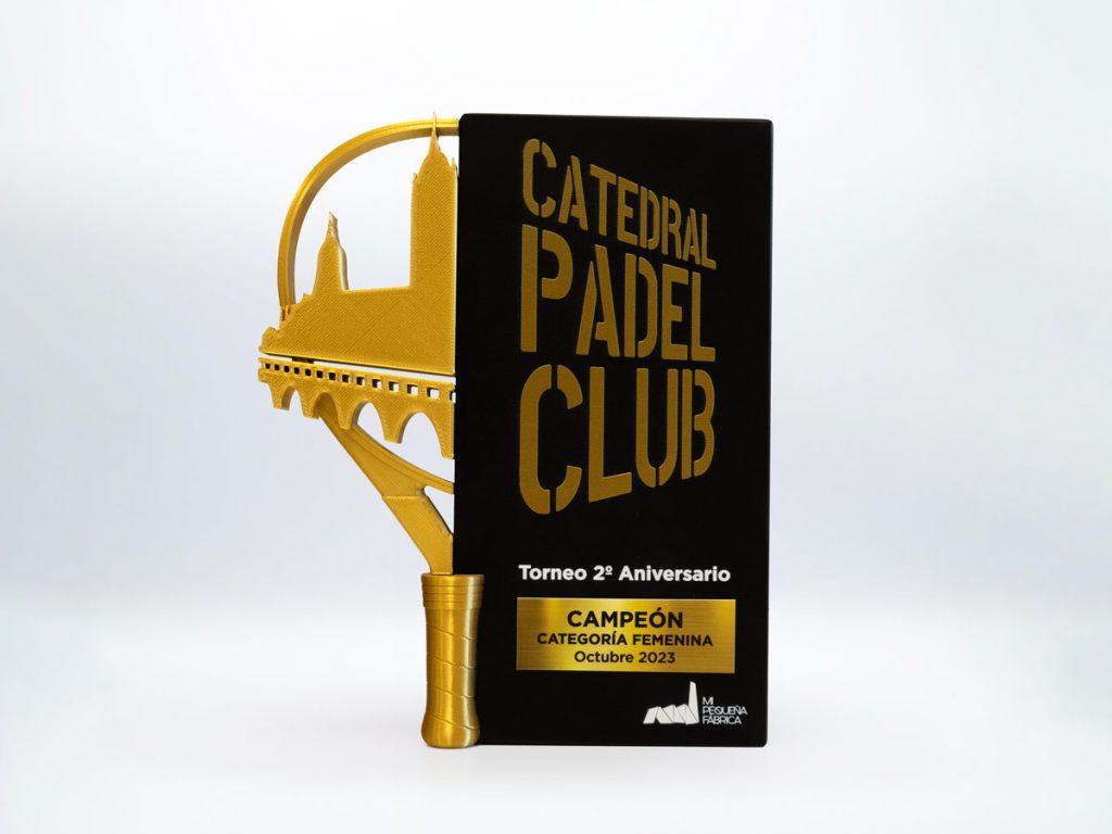 Custom Trophy - Women's Category Champion 2nd Anniversary Catedral Padel Club