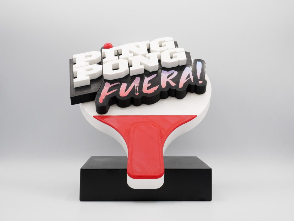 Custom Trophy - Ping Pong Out by Gemita